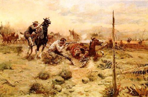 Charles M Russell When Horse Flesh Comes High china oil painting image